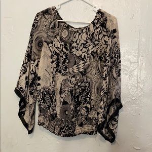 Dress Barn Black and White Top